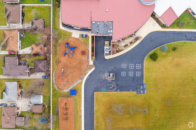 James B Eads Elementary School has a blacktop for students.