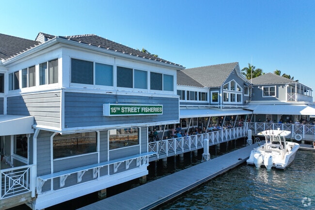 Savor fresh seafood delights at 15th Street Fisheries, nestled within Harbor Beach.