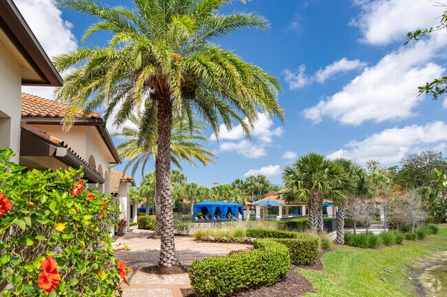 The grounds of Villages of Monterey are colorful and meticulously maintained.