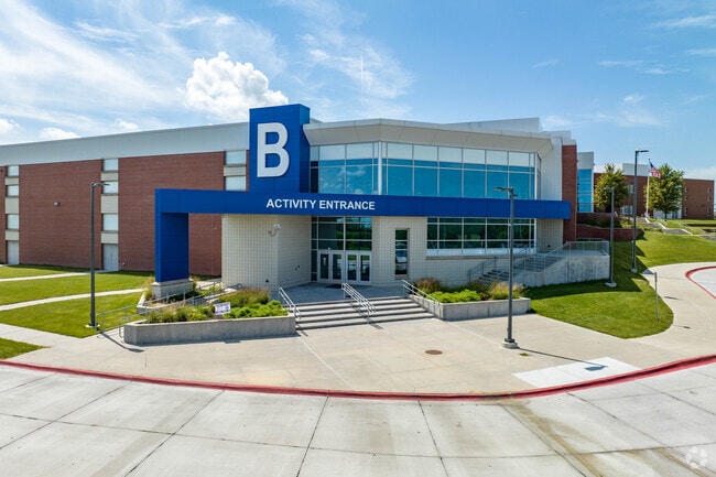 The students of Bennington High School enjoy learning in a large and modern setting.