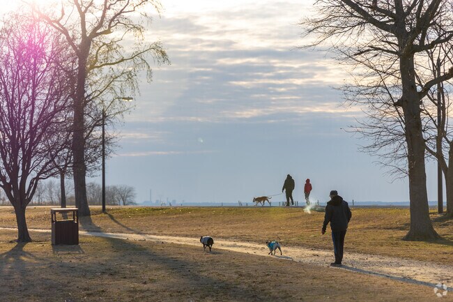 Riverview Beach Park is a local favorite for waterfront walks just outside of Carney's Point.