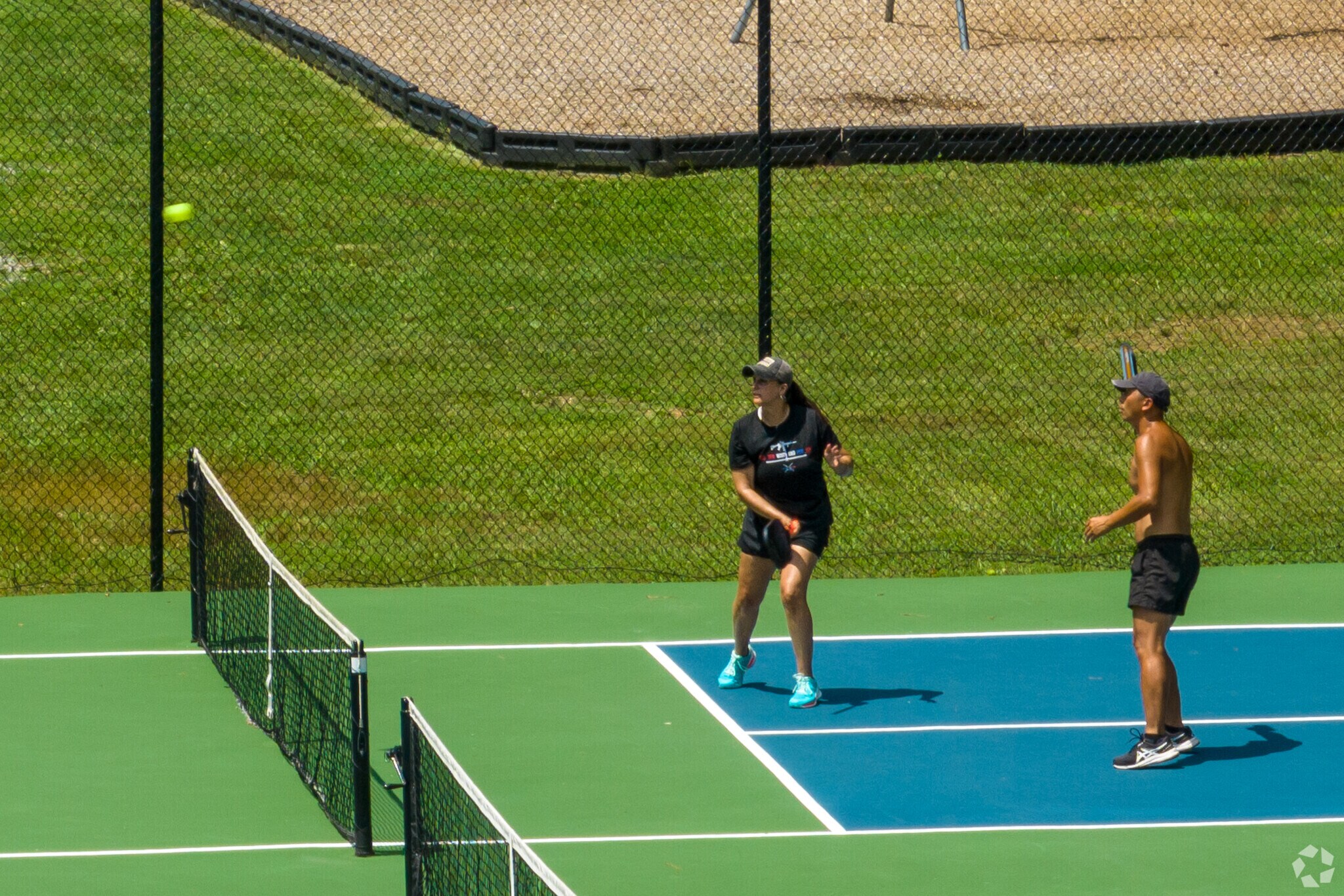There are many opportunities to be active in England Run, like playing pickleball.