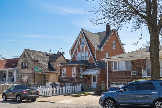 Tudor-style homes are sparse in Pelham Gardens.