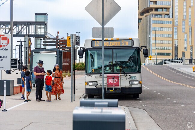RTD busses run throughout the entire River North neighborhood.