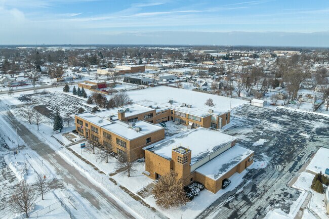 Great Oaks Academy from above.