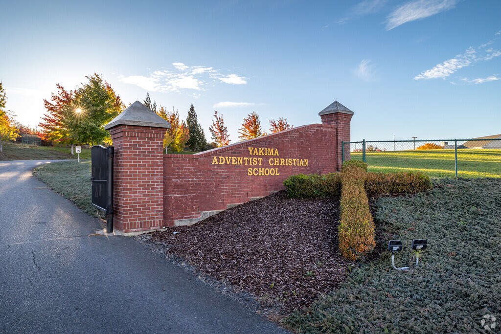 A welcoming entrance is seen at Yakima Adventist Christian School in Yakima.
