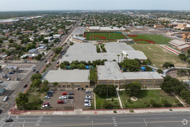 Martin High School hosts grades 9th to 12th grade in the Laredo, Tx area.