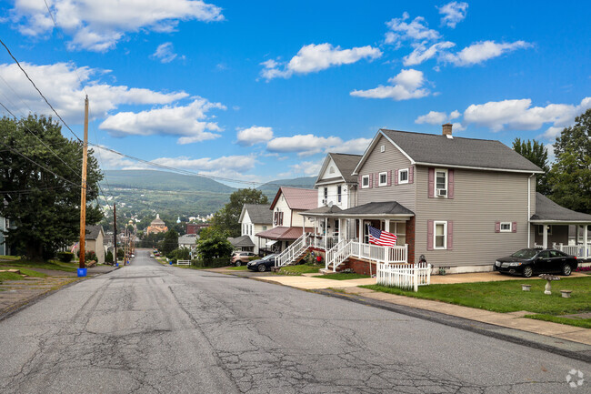 Scenic mountain views await in the Olyphant neighborhood.