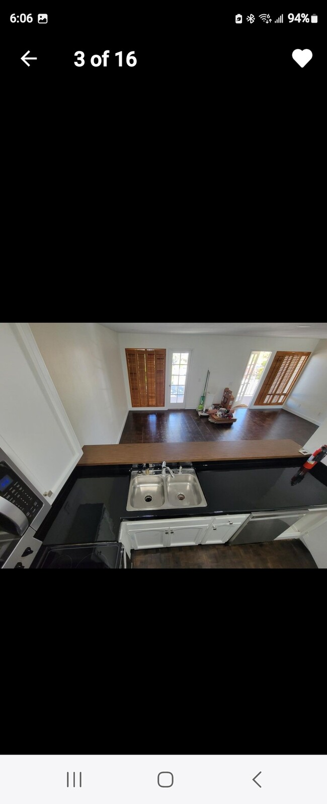 Kitchen looking into the Den