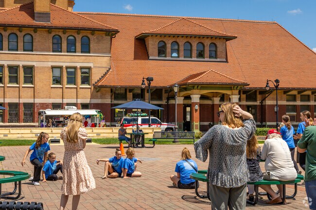Student dancers perform choreographed routines at Artist in the Park in Downtown Springfield.