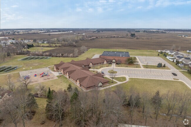 A side view of Gateway Elementary School.