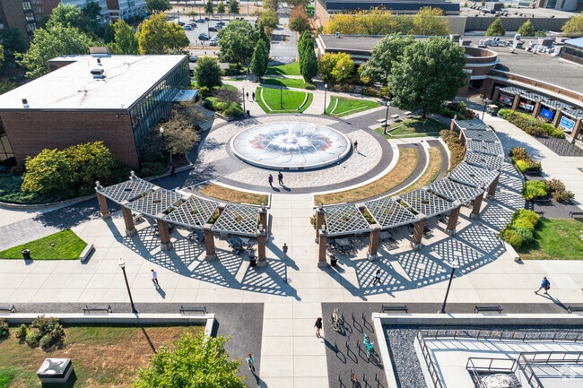 Indiana State University is 5 minutes west of Deming near Downtown.