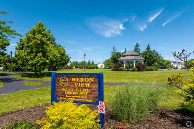 Heron View Park Playground is maintained by the Round Lake Park District.