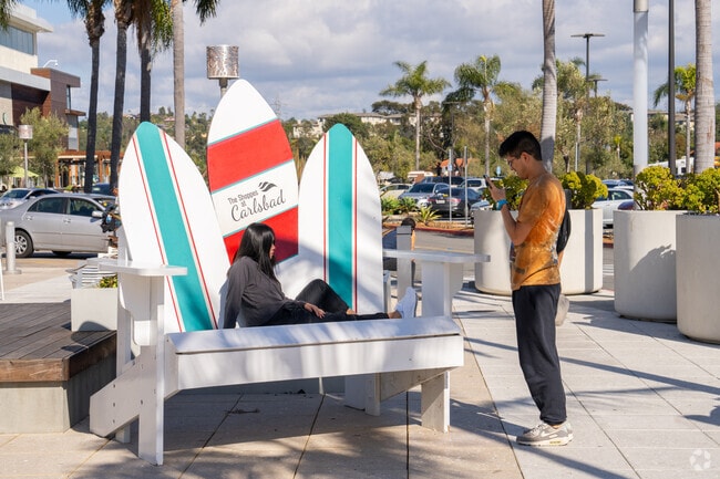 The Carlsbad Mall is great place to take your date for a movie or take a selfie in Mira Costa.