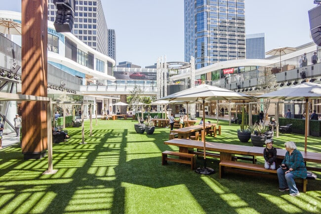 Picnic area located in Century City Mall.
