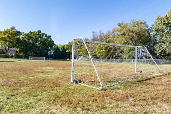 soccer is one of the many outdoor activities for students at Rockbrook Elementary School.