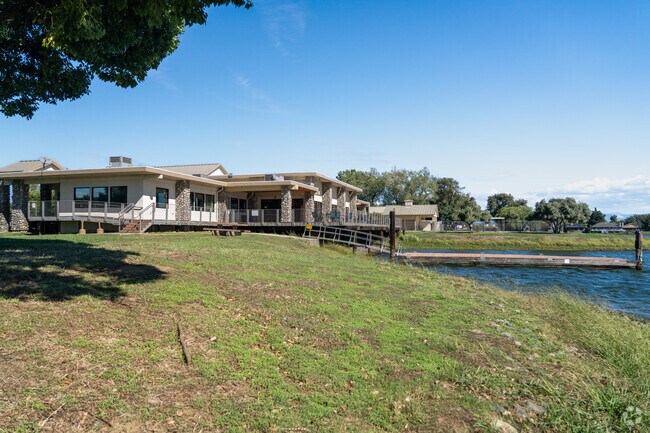 Lake Club sits lakeside with amenities at the community center.