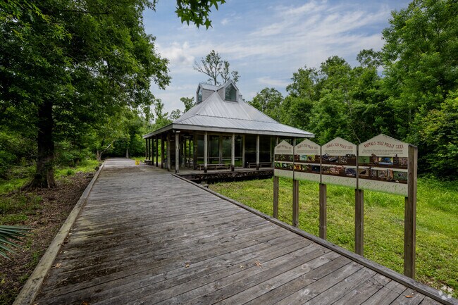 Audubon Wilderness Park has trails winding throughout the dense forest.