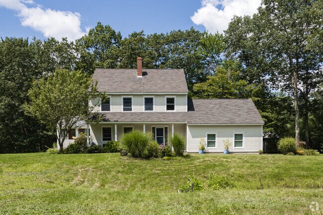 Classic two-story homes are nestled along streets in Old Orchard Beach.