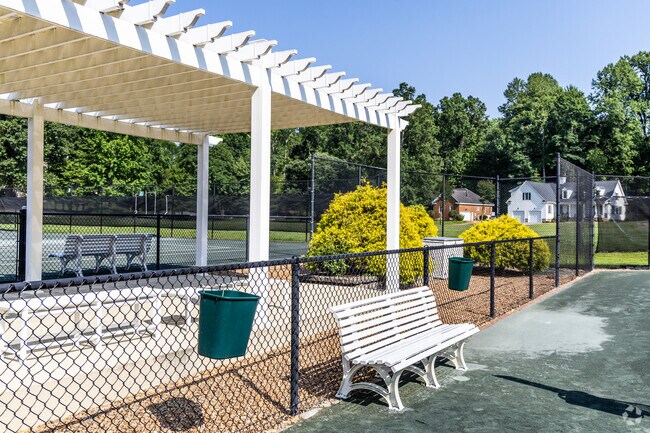 Recreation courts and a baseball field at Westbury Park invite residents of Ford’s Colony to stay active and enjoy community sports.