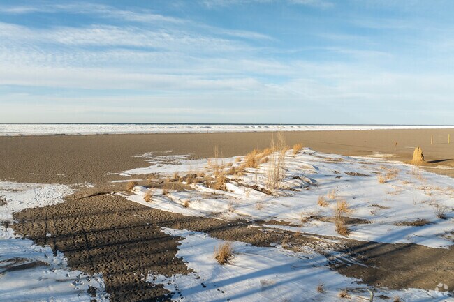 Mentor Headlands Beach State Park in Mentor Ohio has the largest public beach in Ohio.