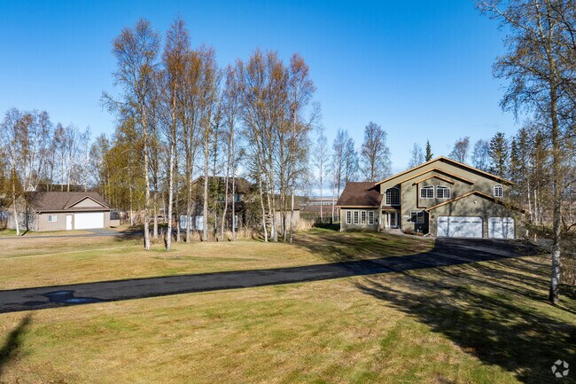 Kalifornsky offers 21st-century suburban homes along quiet wooded roads.