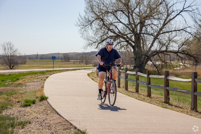 The Poudre River Trail passes through Water Valley and spans over 20 miles from Greeley to the eastern outskirts of Fort Collins.