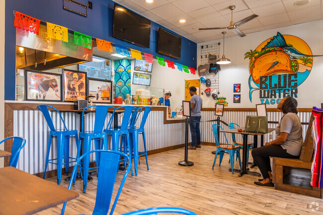 Blue Water Taco is known for its delicious tacos, burritos and tostadas in Jupiter Lakes.