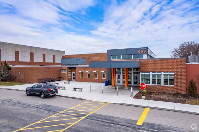 The entry to Cedarburg High School.