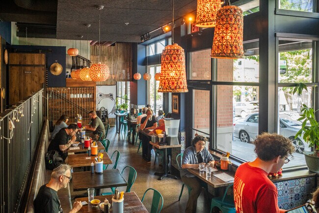 Lunch crowd at Kedai Makan in Capitol Hill neighborhood in Seattle.