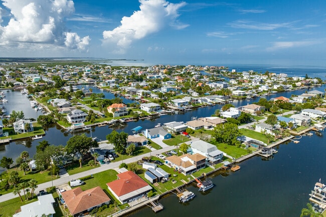 The quaint water rich neighborhood of Hernando Beach.