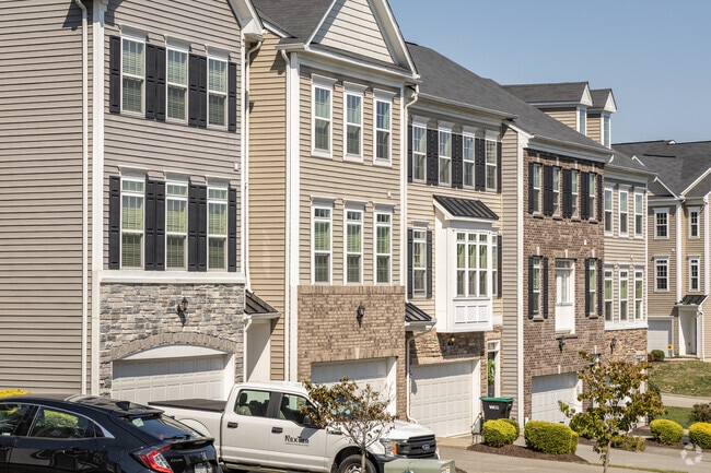 Townhomes are found in various corners of the Chartiers Township neighborhood.
