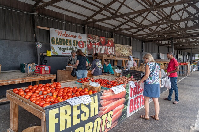Fresh fruits and vegetables can be purchased at the Peoria Farmers Market.