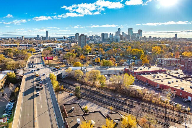 Central Avenue provides direct access to downtown Minneapolis for Logan Park residents.