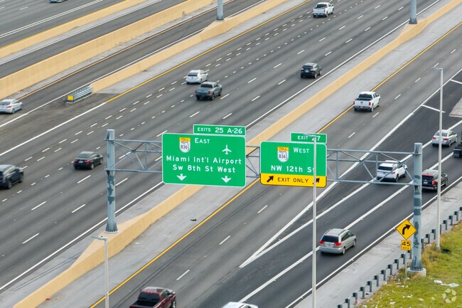 Doral is a growing city where highways and proximity to the Airport is essential.