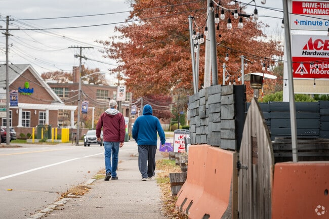 Take a walk down Main Street to explore various restaurants and popular shops in Norton, MA.