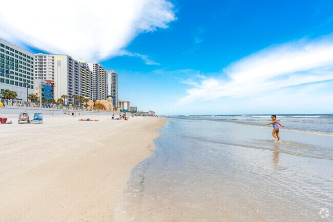 Splash in the ocean or tan on the beach in Daytona Beach Shores.