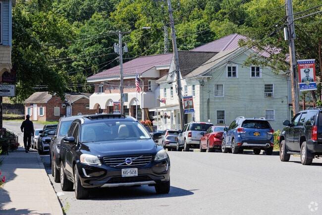 There are several restaurants, a library and a firehouse on Main Street in Milton.