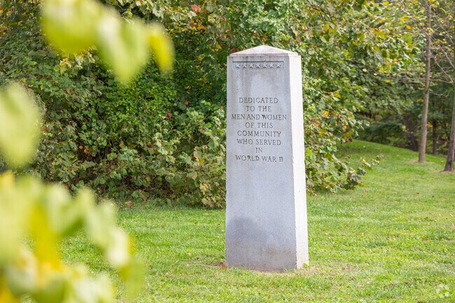 A neighborhood memorial honors Gwynns Falls residents who served in WWII.