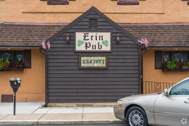 Norwood locals stop by Erin's Pub for a tasty burger and a drink.