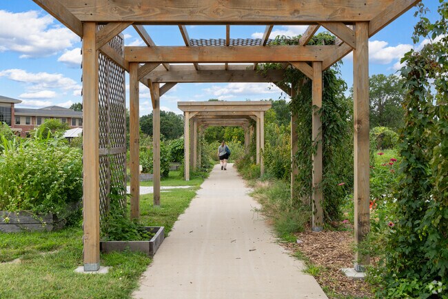 Stroll through the wooden walkway at Clary-Shy Community Park.