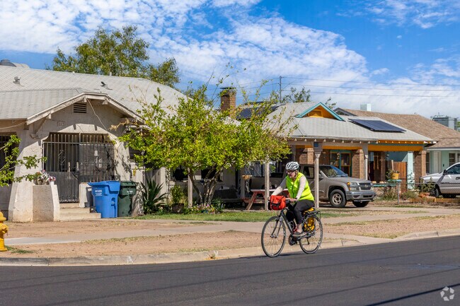 With small streets and bike lanes, many Garfield residents ride bikes around the area.