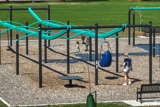 Welcome Park offers a secured zip line for small kids that are unable to hang free.