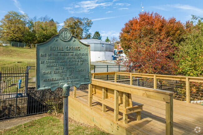 Residents enjoy the scenic view at Royal Spring Park.