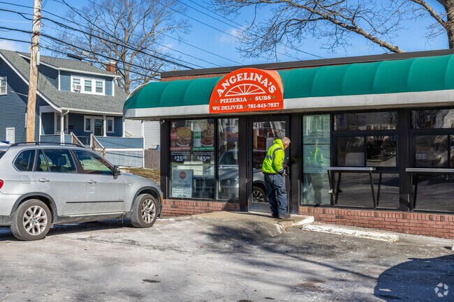 Locals head to Angelias in East Braintree for a delicious hot slice.