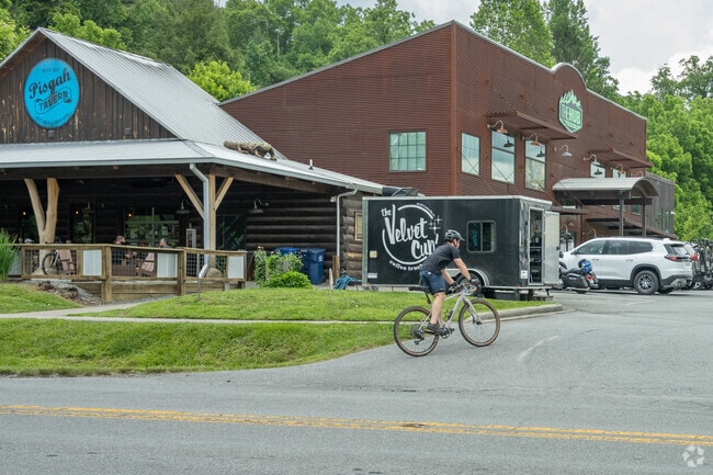 Many cyclists enjoy the windy roads of Penrose, NC.