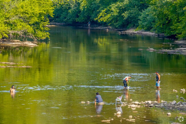 The Conestoga Creek flows through Lancaster County Central Park.