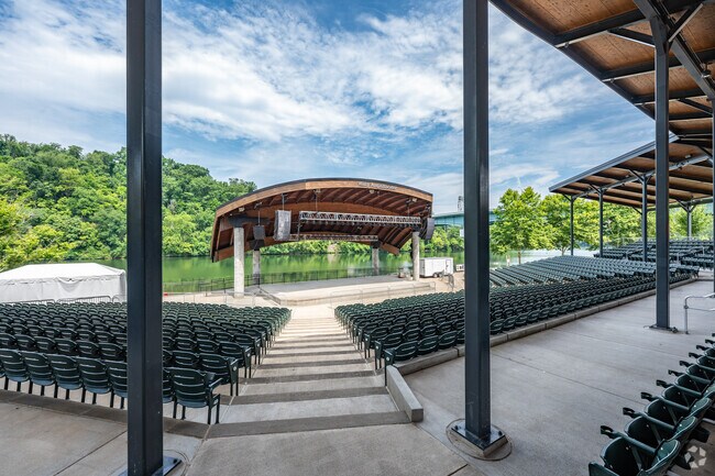 Hazel Ruby McQuain Park is home to the Ruby Amphitheater where residents can catch great shows.