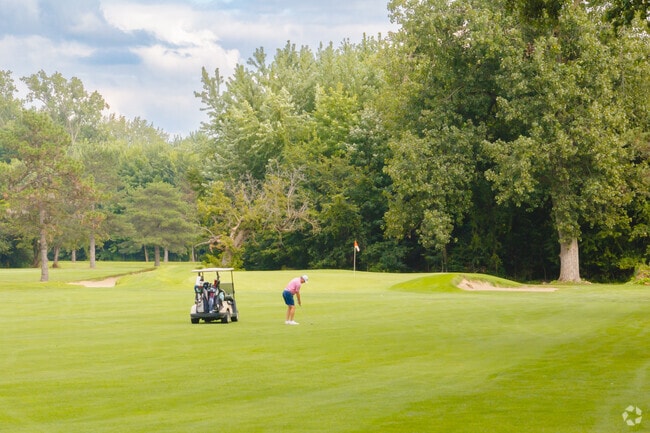 Retirees take advantage of having two golf courses on Heatherdowns Boulevard.