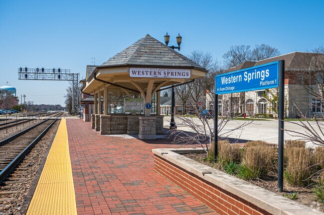 Western Springs Metra train station.